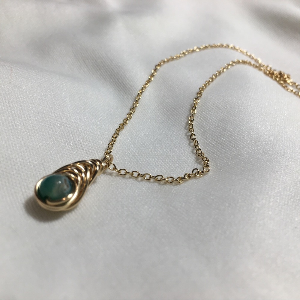 🔥 Herringbone Agate Necklace